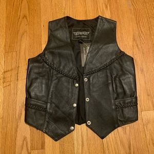 Genuine Leather Vest NWT